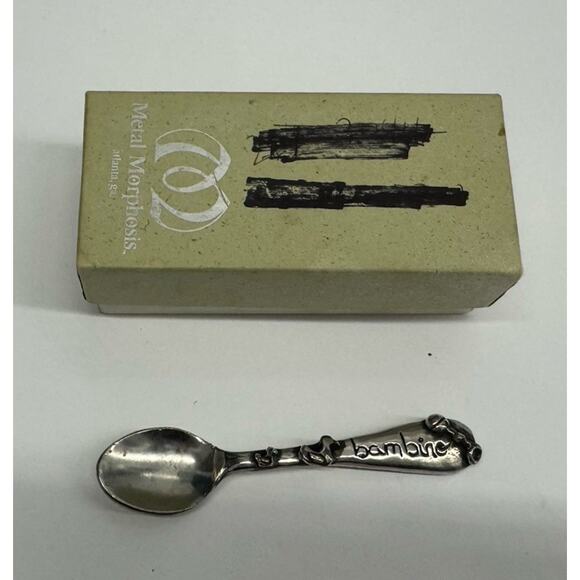 VINTAGE BAMBINO PEWTER BABY SPOON Grand Sales - Picture 3 of 3